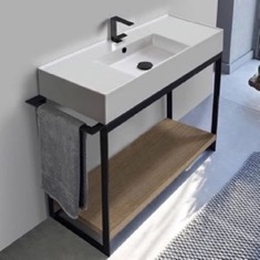 Modern  Console Vanity, 43 inch